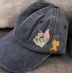 NEW - HAT, BASEBALL CAP - Tom & Jerry... Color Is Blue